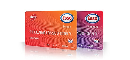 De EssoCard™ in oranje en paars